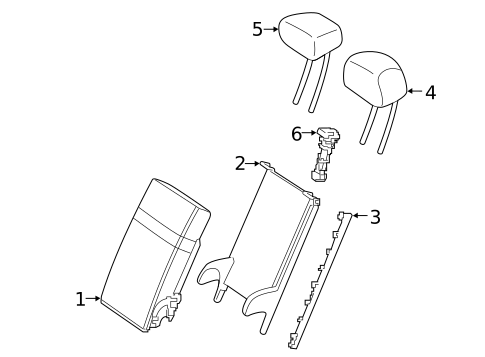 Rear Seat Components for 2022 Mercedes-Benz C43 AMG #4