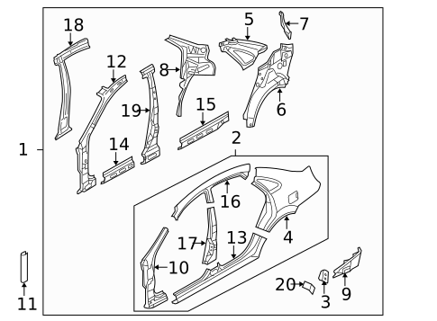 Rocker Panel for 2004 Suzuki Forenza #0