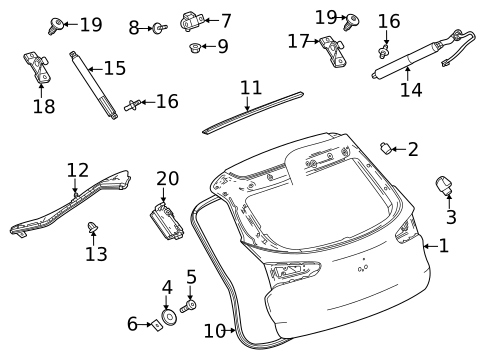 Liftgate for 2023 Buick Encore GX #2
