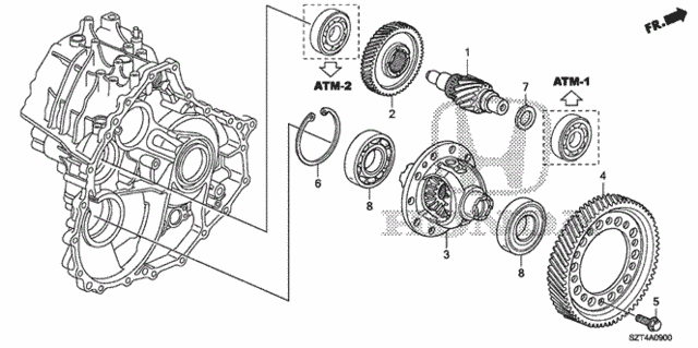 CVT Differential for 2012 Honda CR-Z #0