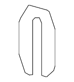 4589139AA - Body: Door Lock Striker Plate Spacer for Mopar Image