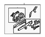 MR954420 - Body: Apron/Rail Assembly for Mitsubishi Image