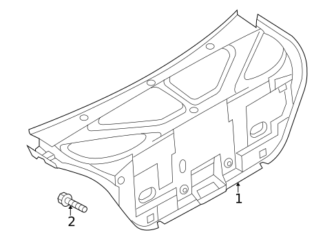 Interior Trim - Trunk for 2005 Suzuki Verona #0