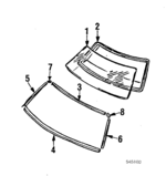 G04350603B - : 1986-1987 Mazda 626 - Side Molding for Mazda: 626 Image
