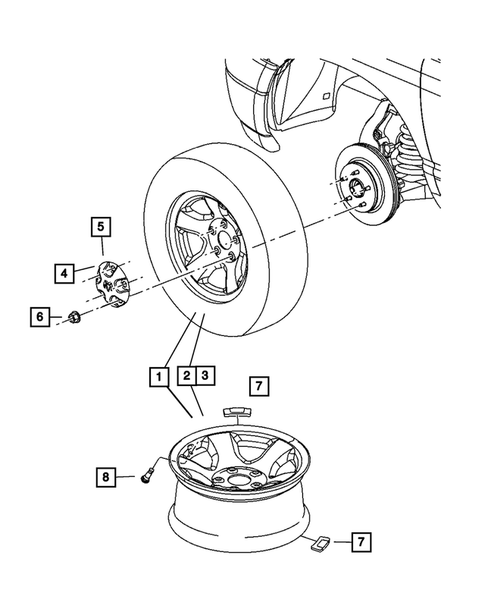 Wheels and Hardware for 2007 Dodge Ram 3500 #1