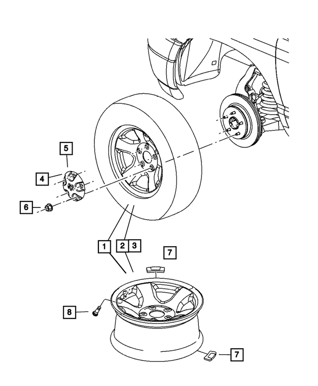 5GY15S4AAC - Wheels, Covers and Jacks: Steel Wheel for Mopar Image image