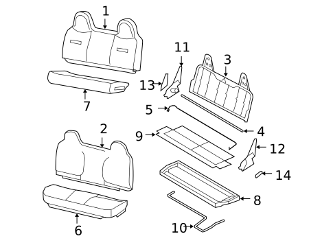 Front Seat Components for 2007 Ford F-250 Super Duty #1