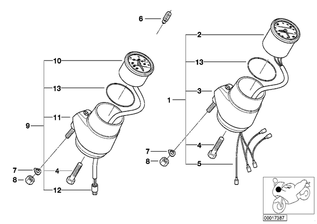 7119978279 - Instruments: Bulb - 12V 2W for BMW-Motorrad Image