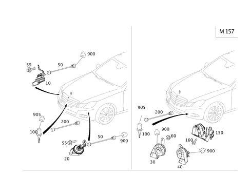 Horn and Outside Temperature Display for 2006 Mercedes-Benz E350 #0
