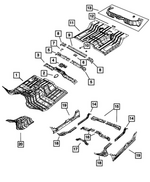 68670568AB - : Floor Pan Bracket for Mopar Image