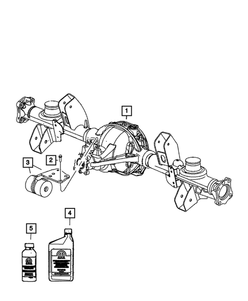 Rear Axle Assembly for 2010 Jeep Grand Cherokee #0