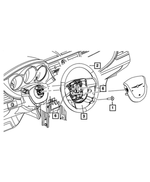 1ES10XDHAB - : Steering Wheel Back Cover for Mopar Image