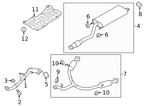 Exhaust Components for 2017 Hyundai Santa Fe #0
