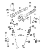 68732146AA - Engine: Intake Camshaft, Right Side for Mopar Image