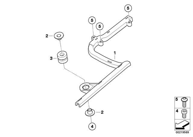 61117693212 - : Cable Duct for BMW-Motorrad Image