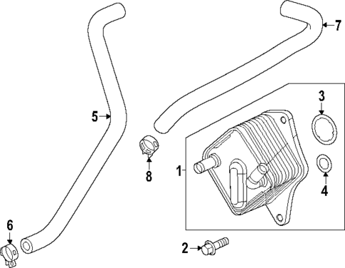 Trans Oil Cooler for 2023 Acura MDX #1