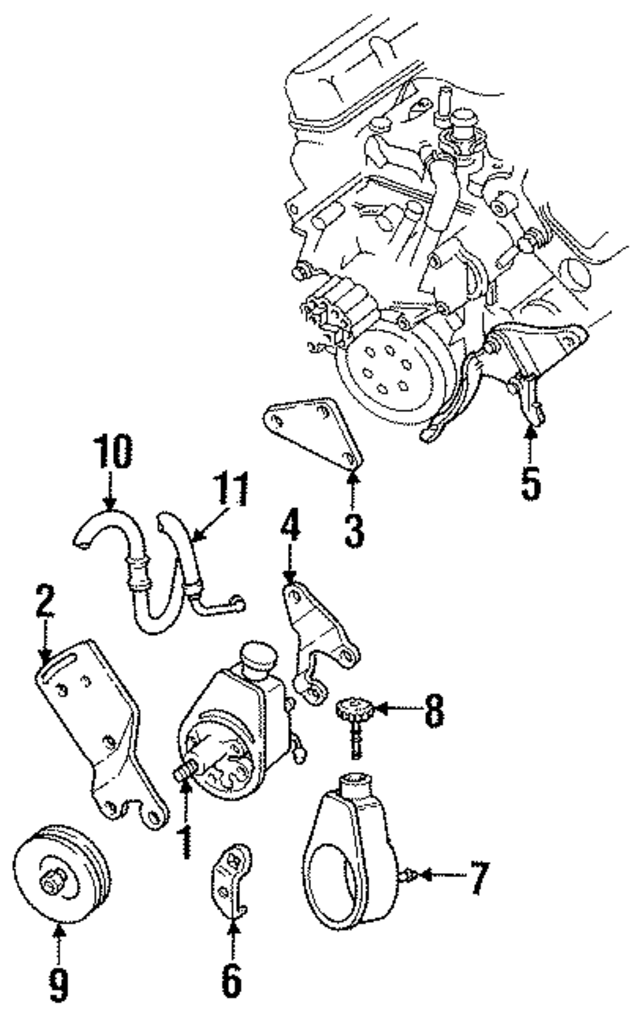 4333860 - Steering: Power Steering Pressure Hose for Mopar Image