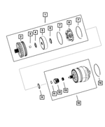 5078643AA - 62TE; 6-Speed; Automatic Transaxle: Thrust Needle Bearing for Mopar Image