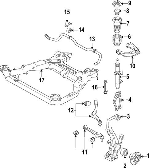 Front Suspension for 2010 Ford Fusion #0