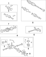 9031137007 - Universals &amp; Rear Axle: Axle Seals for Toyota Image image