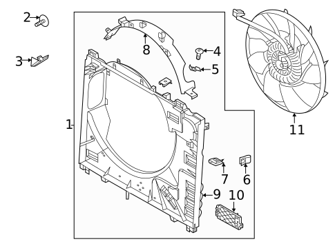 Cooling Fan for 2022 Land Rover Defender 90 #0