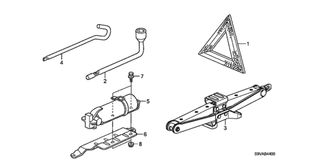 Tools - Jack for 2008 Honda Pilot #0
