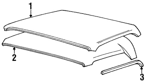 Exterior Trim - Roof for 1985 GMC Jimmy #0