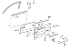 1267200863 - Doors: Panelling for Mercedes-Benz: 300SE, 300SEL, 560SEL Image