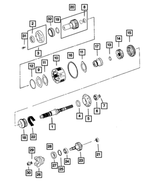 5017631AA - Transfer Case Model 231 [DHJ, DHK, DHN]: Transfer Case Mainshaft for Mopar Image