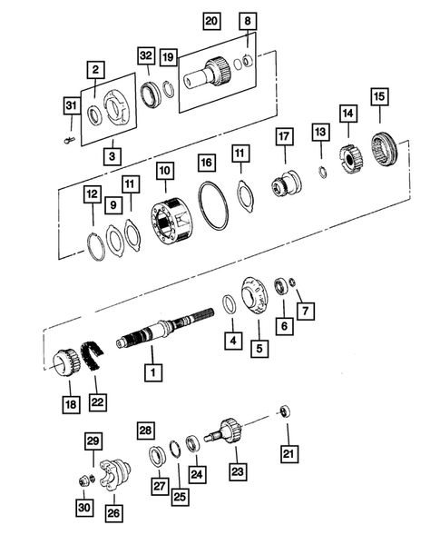 Gear Train for 2001 Jeep Cherokee #0