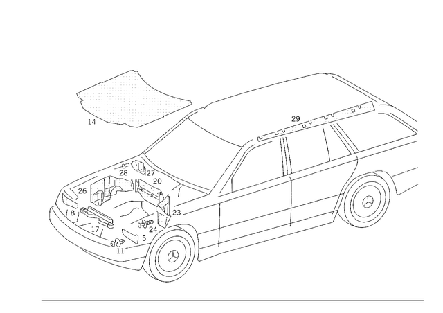 1246800025 - Panelling: Insulation for Mercedes-Benz Image image