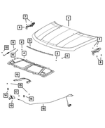 68171439AA - Body Sheet Metal Except Doors: Hood Bumper for Mopar Image