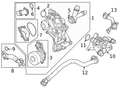 Thermostat & Housing for 2026 BMW M440i #0