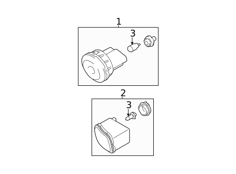 Fog Lamps for 2003 Hyundai Elantra #0
