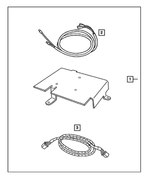 82210440 - Mopar Accessories - Component Parts: Satelite Receiver Install Kit for Mopar Image