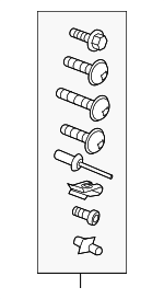 8W5098617A - Body: Trunk Lid Mount Kit for Audi: A4, A4 Quattro, S4 Image