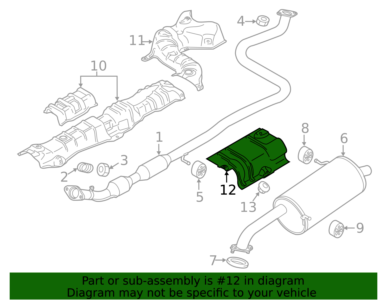 D651-56-451B - Heat Shield - 2011-2014 Mazda 2 | Mazda Swag