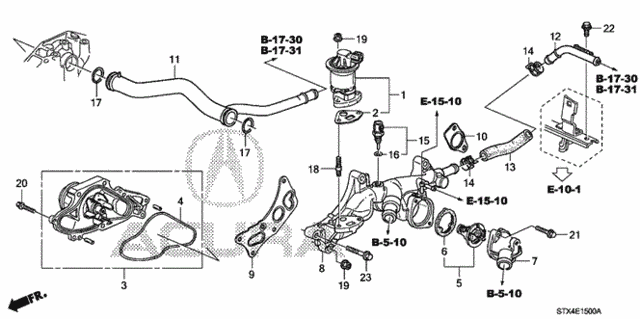 Water Pump (1) for 2007 Acura MDX #0