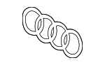 8W98537362ZZ - Accessories: Grille Emblem for Audi Image