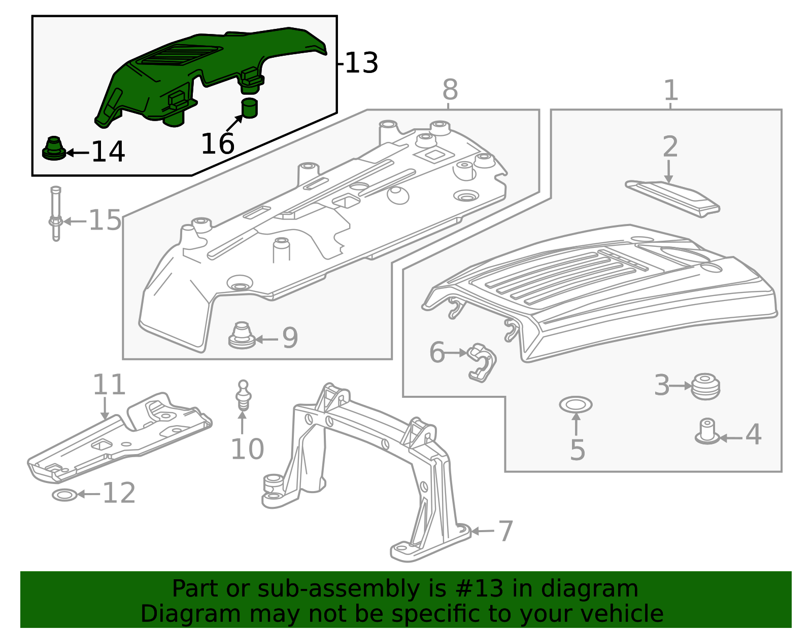 2020-2026 Cadillac CT4 F (S)Insulator 12735553 | OEM Parts Online