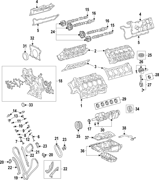 1140180832 - Engine: Cylinder Block for Lexus Image