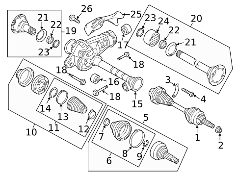 Drive Axles for 2017 Porsche Cayenne #1