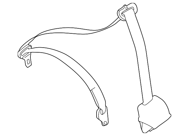 Seat Belt Assembly - BMW (72117210861)