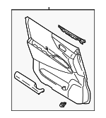 809011JA0A - Body: Door Trim Panel for Nissan: Quest Image