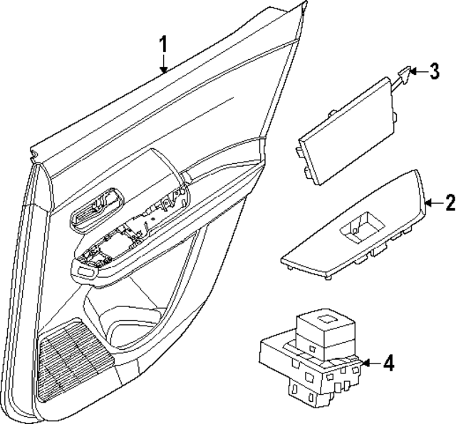 829A17LF3A - : Door Trim Panel for Nissan Image