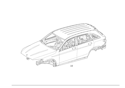 Body-in-White for 2021 Mercedes-Benz GLC63 AMG #0