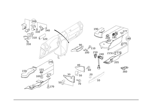 Detachable Components, Instrument Panel for 2003 Mercedes-Benz G55 AMG #0