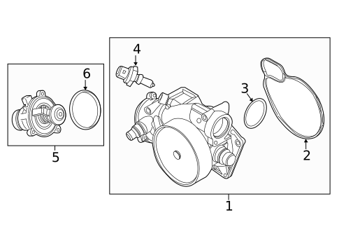 Water Pump for 2018 BMW X6 #0