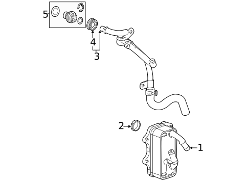 Oil Cooler for 2021 Cadillac CT5 #0