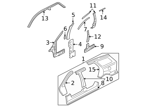 Rocker for 2002 Ford Focus #0